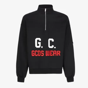 GCDS HALF ZIP POLO