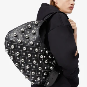 COMMA STUDDED BIG HOBO BAG