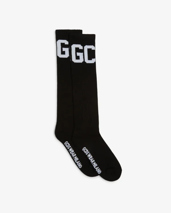 MID CALF BAND LOGO SOCKS