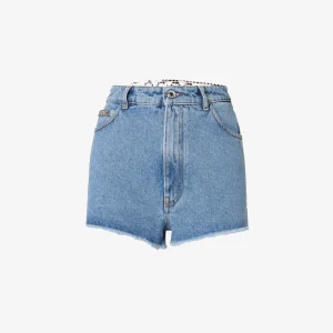 GCDS BLING DENIM SHORTS